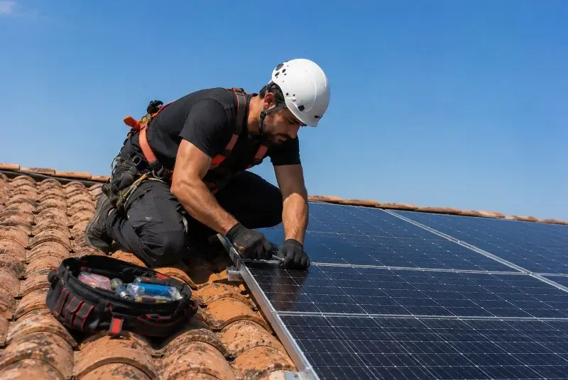 Maintenance et monitoring de panneaux solaires à Riaillé